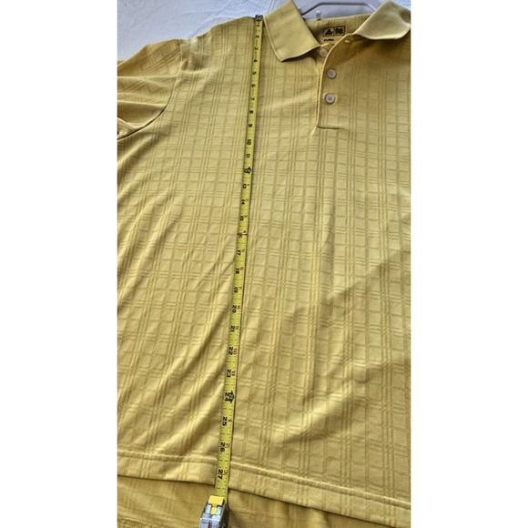 Adidas Golf Men's Yellow ClimaCool Polo Shirt - Size Large - Picture 9 of 9